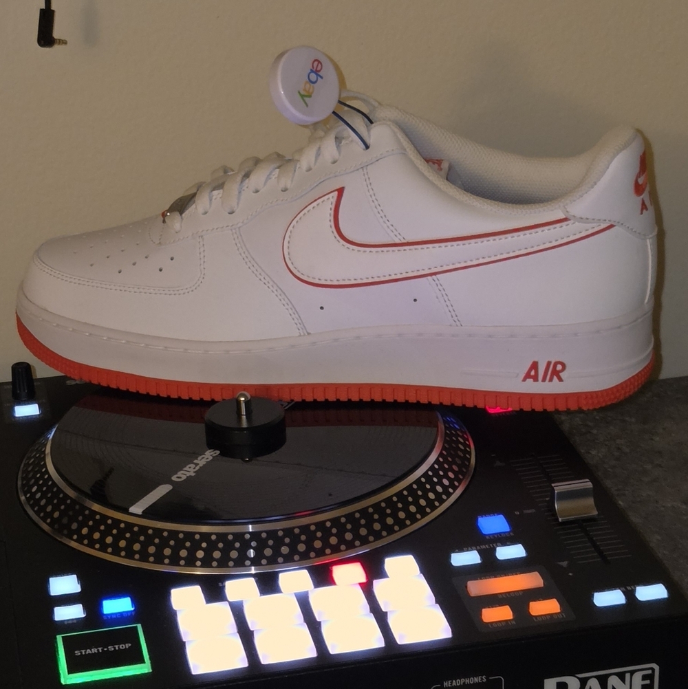 Nike Air Force 1'07 White Picante Red Size 13 Brand New No Box. *CLEAN*❤️🩹🤍 - Picture 3 of 9